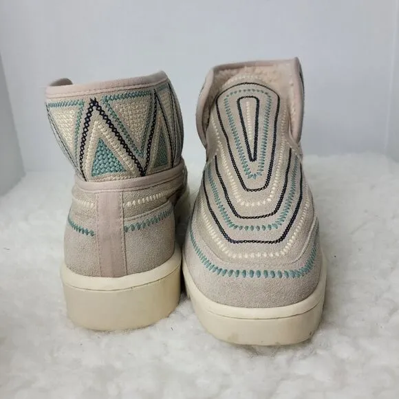 Bernardo  Drea Womens Size 9 Shearling-Lined Ankle Mocassin Gray Boots