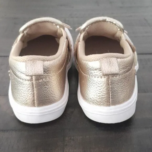 BiBi little girls shoes slip-on sneakers gold cat years sequinsvery cute worn on