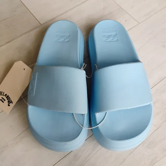 BILLABONG NEW girls Cushion Cloud Platform Slides Sandals Slip-on