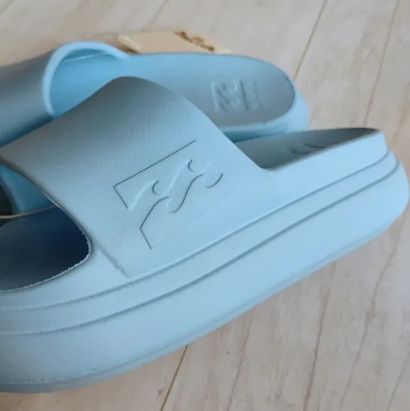 BILLABONG NEW girls Cushion Cloud Platform Slides Sandals Slip-on