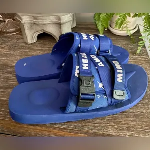 Billionaire Boys Club Spacewalker II Slides Men’s 13 Sodalite Blue Slip Ons