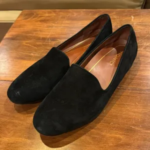 Bionic WILLA Black Leather Suede Loafers 8 1/2 Casual Classic Comfort Slip On