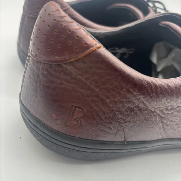 BIRCHBURY Bramford Barefoot Minimalist Leather Slip-on Sneakers Brown Men’s 12