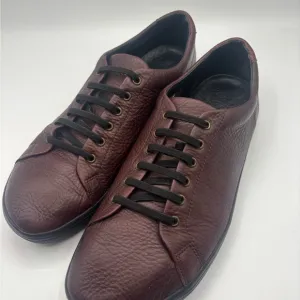 BIRCHBURY Bramford Barefoot Minimalist Leather Slip-on Sneakers Brown Men’s 12