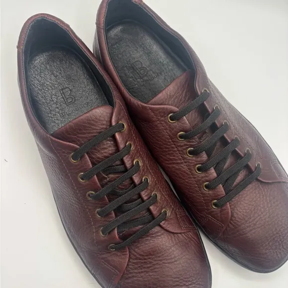 BIRCHBURY Bramford Barefoot Minimalist Leather Slip-on Sneakers Brown Men’s 12