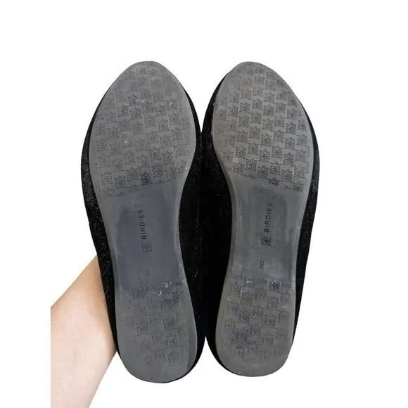 Birdies‎ Black Velvet Heron loafer flats size 9