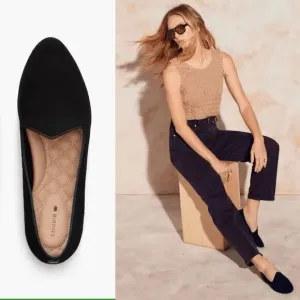 Birdies‎ Black Velvet Heron loafer flats size 9