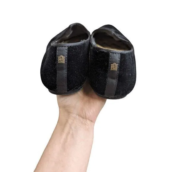 Birdies‎ Black Velvet Heron loafer flats size 9