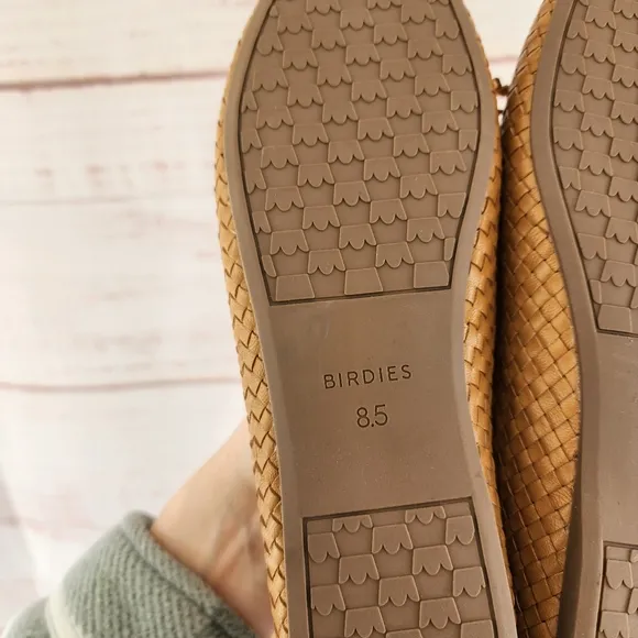 Birdies The Goldfinch Woven Leather Flats