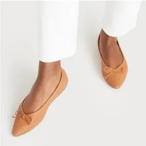 Birdies The Goldfinch Woven Leather Flats