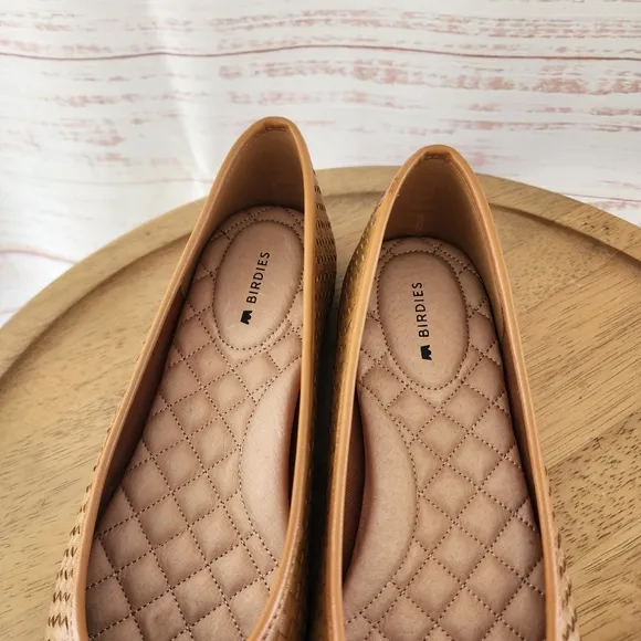 Birdies The Goldfinch Woven Leather Flats
