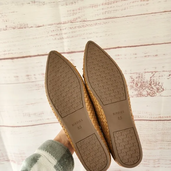 Birdies The Goldfinch Woven Leather Flats