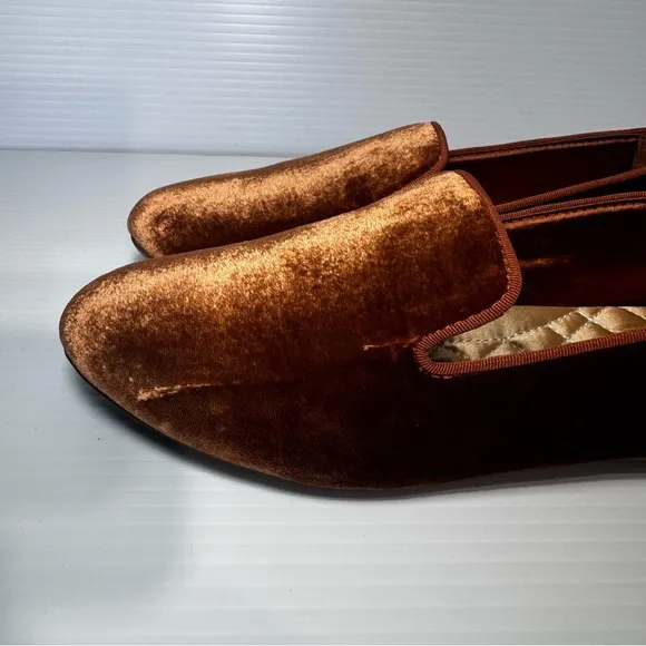 Birdies The Starling Amber Velvet Flats Size 7