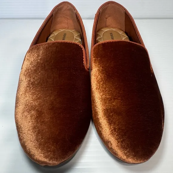 Birdies The Starling Amber Velvet Flats Size 7