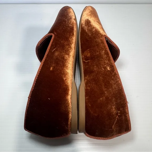Birdies The Starling Amber Velvet Flats Size 7