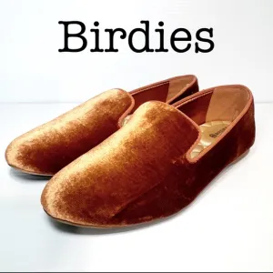 Birdies The Starling Amber Velvet Flats Size 7