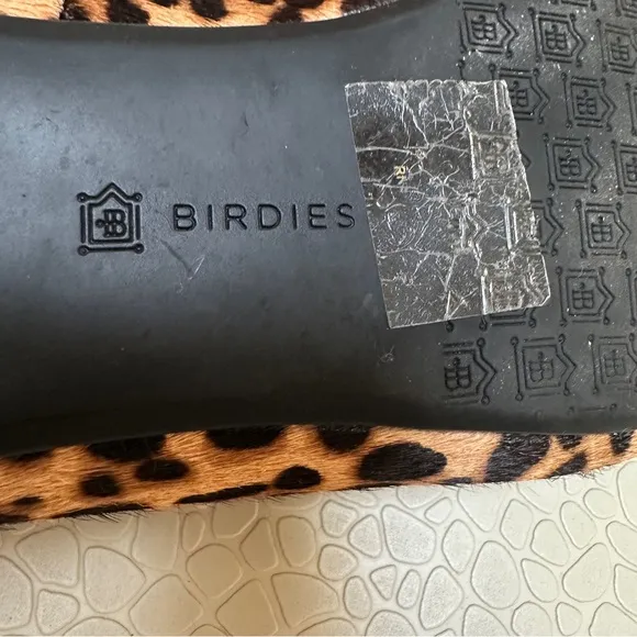 Birdies The Starling Cheetah Calf Hair Slip-On  Flats Size 8 NWOT