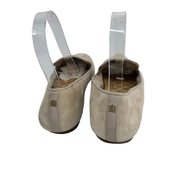 Birdies The Starling Latte Suede Loafer Flats Cream Size 8