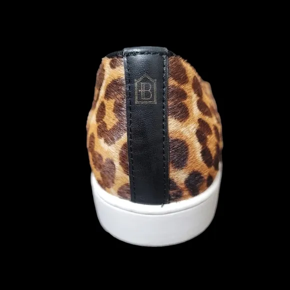 BIRDIES The Swift Leopard Print Calf Hair Slip-on Sneakers