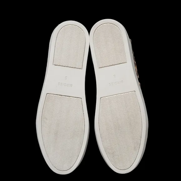 BIRDIES The Swift Leopard Print Calf Hair Slip-on Sneakers