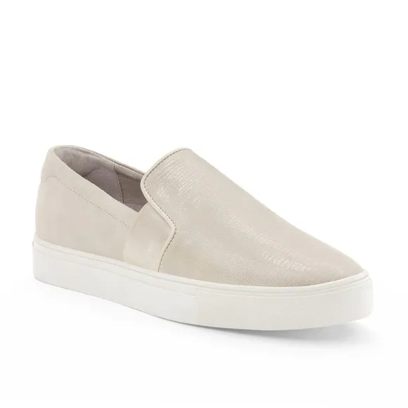 BIRDIES | The Swift Suede Bone Embossed Leather Loafers | Sz 8.5