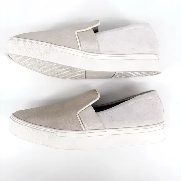 BIRDIES | The Swift Suede Bone Embossed Leather Loafers | Sz 8.5