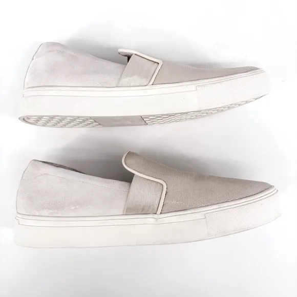 BIRDIES | The Swift Suede Bone Embossed Leather Loafers | Sz 8.5
