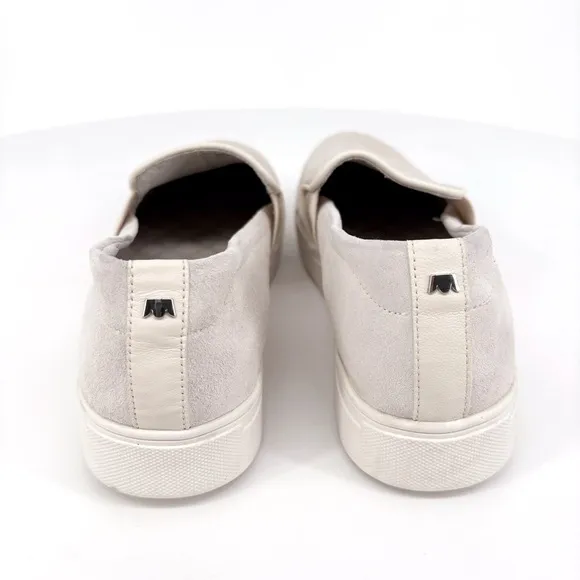 BIRDIES | The Swift Suede Bone Embossed Leather Loafers | Sz 8.5