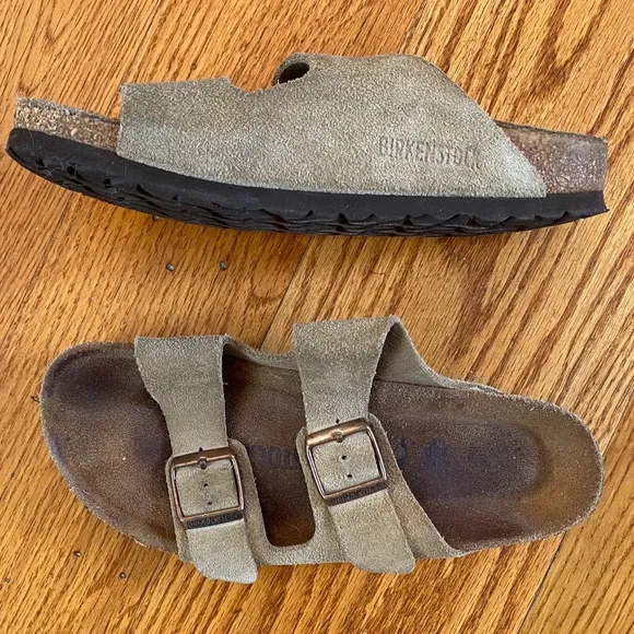Birkenstock Slides, Taupe