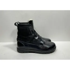 Birkenstock Gilford High Womens Size 6 / 37 Black Leather Shealing Lined Boots