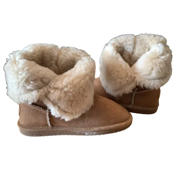Bjorndal “Joey” Suede Wool/Imi Fur Lined Women’s Boots 7 NWOB