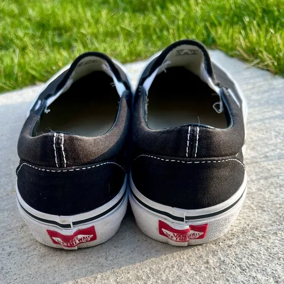 Black Canvas Slip-On Vans