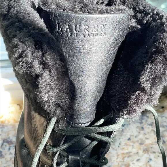 Black Fur-Lined Boots