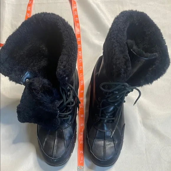 Black Fur-Lined Boots