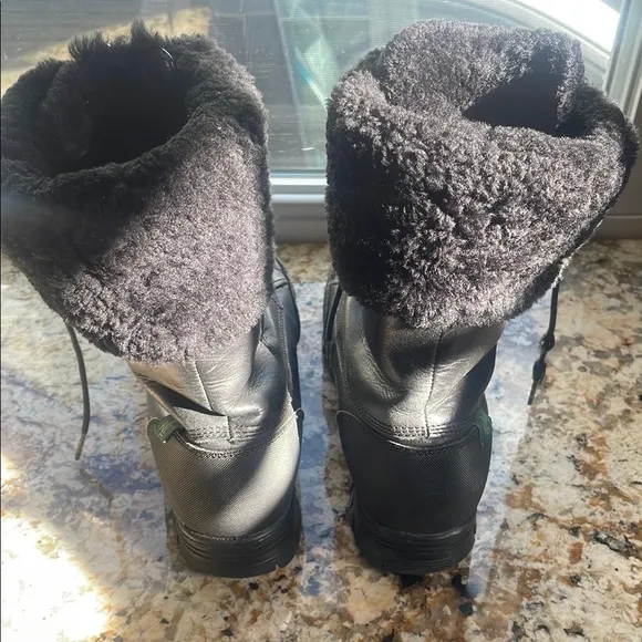 Black Fur-Lined Boots