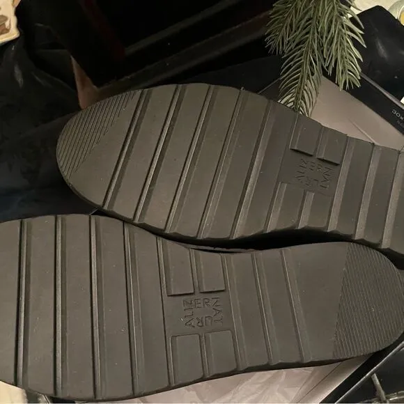 Black‎ leather loafers 9 Adiline New in box