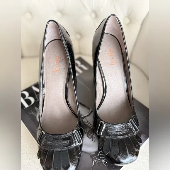 Black Patent Leather Heels