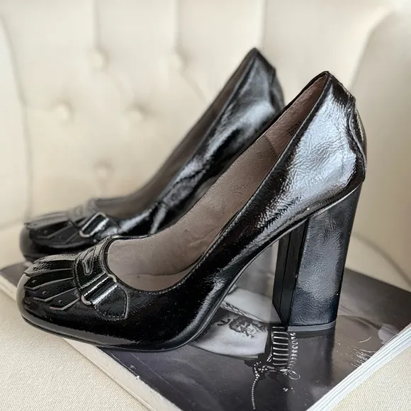 Black Patent Leather Heels