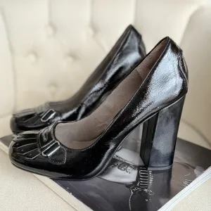 Black Patent Leather Heels
