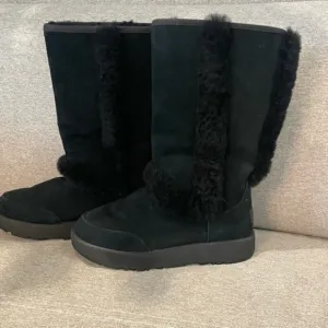 Black shearling lined. Sundance UGG boots