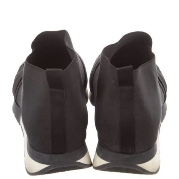 Black Slip-On Sneakers