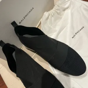 Black Slip-On Sneakers