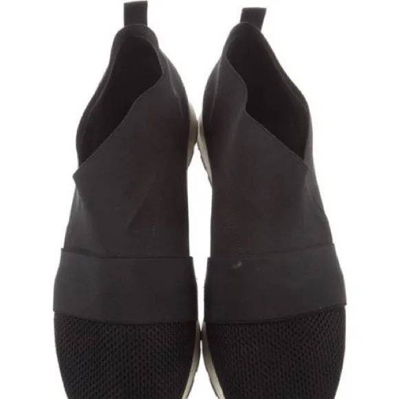 Black Slip-On Sneakers