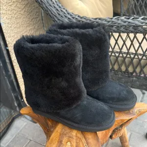 Black Women's Fur Boots