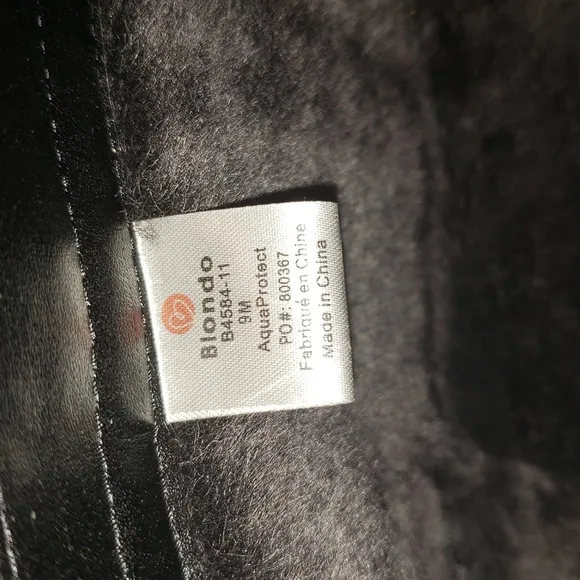 Blondo NEW Fabrizia Waterproof Tall Riding Boots Genuine Shearling Lamb Leather