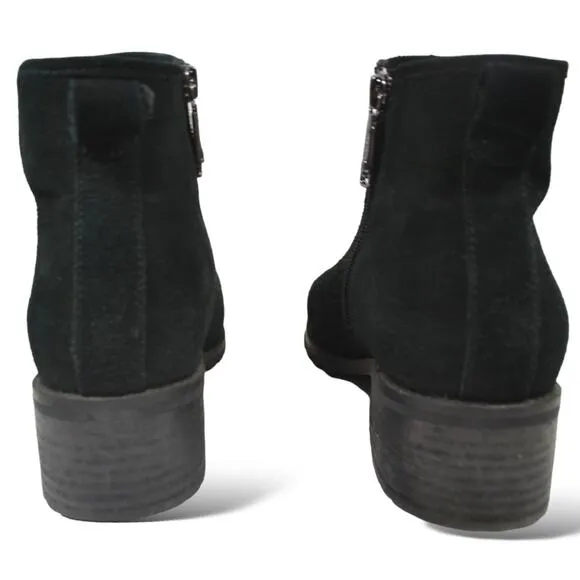 Blondo Sawyer Suede Ankle Boots Black Winter Waterproof Cushioned Chelsea 8.5