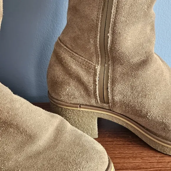BLONDO Tan Suede Boots Size 6