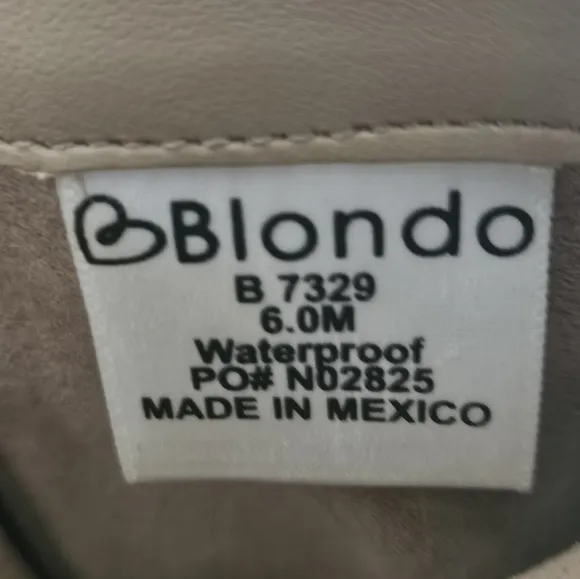 BLONDO Tan Suede Boots Size 6