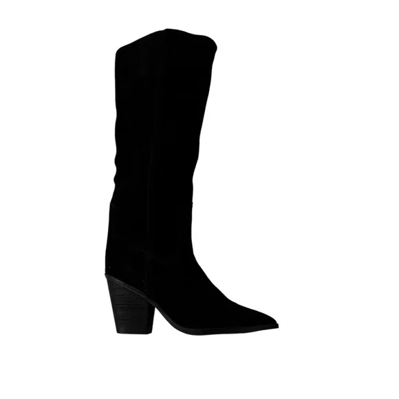 Blondo Women's Waterproof Suede Willow Western Tall Boot Black Size 8.5 NWT