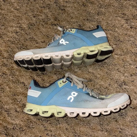 Blue and Green On Cloud Sneakers